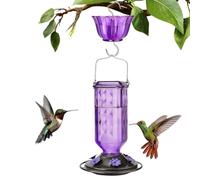 Mangiatoie decorative per uccelli e mosche - Sospensione esterna per colibrì | Bottiglia per uccelli con porte multiple decorazione da giardino per balcone, terrazza griglia osservazione aviaria