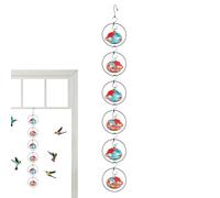 Mangiatoie Per Colibrì Per Esterno - Carillon da Bere e Mangiare con Suono Rilassante,Mangiatoie per Uccelli da Esterno,Per Giardino Balcone Patio Ramo d'Albero Cortile Posteriore