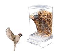 Mangiatoie Per Criceti In Gabbie Per Uccelli - Contenitore Automatico Per Mangime In Acrilico,per Alimentazione Uccelli per Conuri e Calopsitte Uso Interno e Esterno per Balconi Giardini