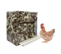 Mangiatoie per Galline e altro Pollame | Alimentatore a Pedale da 30 kg | Tramoggia Automatica Antiuccello e Anti-topo | Colore Mimetizzazione | Pedale Regolabile