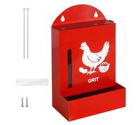 Mangiatoie per polli capacità Mangiatoie in metallo facili da pulire per gusci ostriche e sabbia in allevamenti Fornitura resistente alla corrosione