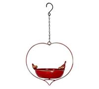 Mangiatoie per Selvatici Ferro a Forma di Cuore Resistente alle Intemperie | Alimentatore Ornamentale per Ideale per Osservare , Pappagalli, Laghetto, Alimentare e