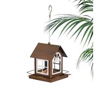 Mangiatoie per Uccelli in Metallo per Esterno | Stazione Di Alimentazione Resistente - Mangiatoie Per Uccelli Selvatici A Forma Di Casetta Appendibili Impermeabili,Per Osservare Fringuelli E In Giardi