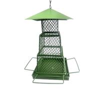 Mangiatoie Per Uccelli Per All'aperto, Casa A 3 Strati Retrattili Di Uccelli, Maniglie Per Uccelli Per Uccelli In Metallo Per Le Mangiatoie Per Uccelli Per Il Giardino Per La Decorazione All'aperto, C
