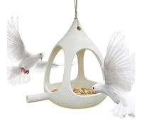 Mangiatoie per uccelli per esterni, grande vassoio resistente alla pioggia, da appendere per esterni, per giardino, cortile, balcone, terrazza, patio, osservazione degli uccelli