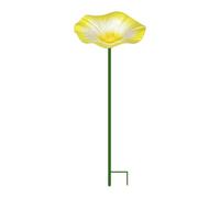 Mangiatoie per uccelli per esterni - Resistente alle intemperie con picchetto in metallo, per ottenere una bellezza naturale, vasche per uccelli a fiori all'aperto, mangiatoia per farfalle - per