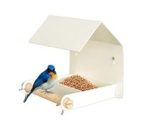 Mangiatoio Da Esterno,Distributore Resistente Alla Pioggia Da Giardino | Mangiatoia Decorativa Con Tetto - Per Cardellini Passeri Giardino Finestra Balcone