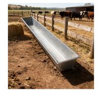 Mangiatoio Per Bestiame Mangiatoia per bovini di grande capacità per bestiame/pollame, mangiatoia per fieno di grandi dimensioni per capre, pecore e , mangiatoie(L 160cm(63") x W 60cm(23 3/5"))