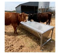 Mangiatoio Per Bestiame Mangiatoie per fieno per mucche/vitelli/bovini, system di mangiatoia per capre di grande capacità con supporto da 45/60 cm, mangiatoia per(L 85cm(33 1/2") x W 60cm(23 3/5"))