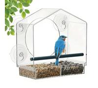 Mangiatoio Per Trasparente Per Finestra Scatola Del Cibo Antiversamento | Mangiatoia A Smontabile Osservazione Interna Bambini Cardellini Balcone Giardino