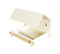 Mangiatoio Per Uccelli In Metallo,Distributore Resistente Alla Pioggia Da Giardino - Casa Per Giardino - Per Cardellini Passeri Finestra Balcone