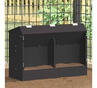 Mangiatore per conigli Nero 64,5 x 25,5 x 45,5 cm 6 kg