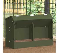 Mangiatore per conigli Verde Oliva 64,5 x 25,5 x 45,5 cm 6 kg
