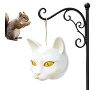 Mangiatore per Scoiattoli a Testa di Animale Impermeabile Simpatica Cartoon | Facce di Animali per Mangiatoia da Giardino per Giardino Cortile Terrazzo Balcone Bosco