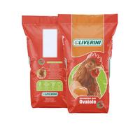 Mangime Galline Ovaiole P24 OVAIOLA SUPER Liverini Sacco 25 kg in Farina