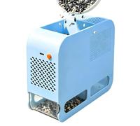Mangime per uccelli, separatore di semi elettrico, blu, 380 g | Mangime elettrico per uccelli con tecnologia sbucciatore di vento, colorazione e peso leggero da 380 g, dotato di