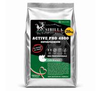 Mangime Sibilla Dog Food Active Pro 4800 Super Premium per Cani Sportivi Alta...