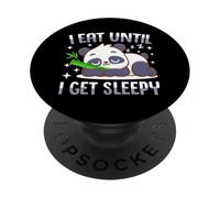 Mangio finché non mi assonno PopSockets PopGrip Adesivo
