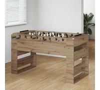 Mangloder Calciobalilla in rovere Artisan, 146,5 x 74 x 85 cm, stabile tavolo da gioco per interni e tempo libero, design moderno, manici ergonomici, materiale in legno durevole