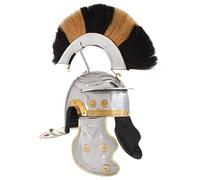 Mangloder - Casco da soldato romano, replica antica, per cosplay, feste di Halloween, teatro, in acciaio argentato, design medievale, robusto, adatto per collezionisti e decorazioni