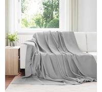 Mangloder - Coperta in pile grigio, 270 x 240 cm, morbida e leggera, per divano, letto, soggiorno e camera da letto, calda, soffice, facile da pulire, decorativa per tutti i giorni e relax