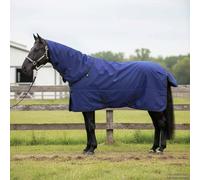 Mangloder - Coperta per cavalli, verde scuro, nero, 155 cm, in poliestere, impermeabile, traspirante, protezione per pony, coperta invernale per esterni