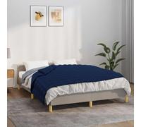 Mangloder - Coperta ponderata blu, 120 x 180 cm, 9 kg, in cotone, coperta ponderata con perline di vetro e passanti interni, per letto, divano, divano, morbida e traspirante, per camera da letto e