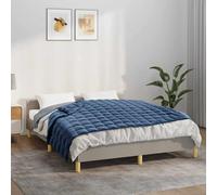 Mangloder - Coperta ponderata blu, 120 x 180 cm, 9 kg, in microfibra traspirante, trapunta con perline di vetro, passanti interni, per letto, divano, camera da letto, morbida e uniforme