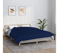 Mangloder - Coperta ponderata blu, 200 x 220 cm, 13 kg, in cotone, trapuntata, con perle di vetro, traspirante e morbida, per letto, divano, camera da letto e soggiorno