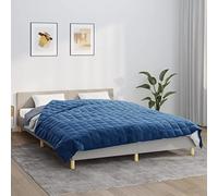 Mangloder - Coperta ponderata blu, 200 x 220 cm, 13 kg, tessuto traspirante con imbottitura ipoallergenica, per il comfort del sonno in camera da letto, divano e divano, morbida trapunta plaid
