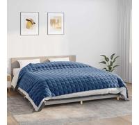 Mangloder - Coperta ponderata blu, 235 x 290 cm, 11 kg, tessuto in microfibra con perline di vetro, traspirante e durevole, passanti interni per copripiumino, coperta per letto e divano
