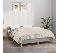 Mangloder - Coperta ponderata color crema chiaro, 120 x 180 cm, 9 kg, in cotone, traspirante e morbida, con perline di vetro, passanti interni per copripiumino, per camera da letto, soggiorno e