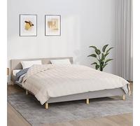 Mangloder - Coperta ponderata color crema chiaro, 200 x 220 cm, 13 kg, in cotone, per letto matrimoniale, traspirante, morbida, soggiorno, camera da letto, accogliente, moderna, letto, divano, plaid