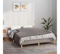 Mangloder - Coperta ponderata grigia, 120 x 180 cm, 5 kg, in microfibra di poliestere spazzolato, traspirante, per divano, letto, camera da letto, soggiorno, riso