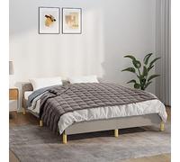 Mangloder - Coperta ponderata grigia, 140 x 200 cm, tessuto da 6 kg, traspirante, trapunta con passanti interni, per letto, camera da letto, divano e campeggio