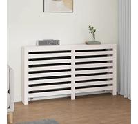 Mangloder - Copertura per termosifoni, in legno di pino massiccio, 153 x 19 x 84 cm, con lamelle, ripiano per libri e decorazioni, adatto per riscaldamento in soggiorno e bagno