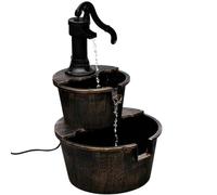 Mangloder - Fontana a cascata vintage con pompa dell'acqua manuale, in plastica, 47 x 41 x 69 cm, pompa dell'acqua 220 240 V 6 W, tubo per interni, soggiorno, ufficio, balcone