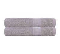 Mangloder FROGN Asciugamani 2 pezzi, grigio, 100 x 200 cm, 360 g/m², 100% cotone, assorbenti, ad asciugatura rapida, morbidi, per bagno, sauna, spiaggia e benessere