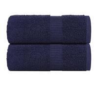 Mangloder FROGN Asciugamani per ospiti, 2 pezzi, blu navy, 30 x 50 cm, 360 g/m², in cotone, set di asciugamani da bagno, telo doccia, asciugamano da sauna, asciugamano da spiaggia, assorbente, per