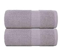 Mangloder FROGN Asciugamani per ospiti, 2 pezzi, grigio, 30 x 50 cm, 360 g/m², in cotone, assorbenti, ad asciugatura rapida, morbidi e soffici per bagno, WC, spa e viaggi