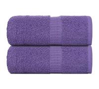 Mangloder FROGN Asciugamani per ospiti, 2 pezzi, viola, 30 x 50 cm, 360 g/m², 100% cotone, assorbenti e ad asciugatura rapida, per bagno, WC, spa, benessere e viaggi