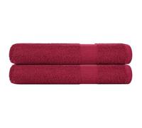 Mangloder FROGN - Set di 2 asciugamani da sauna, 80 x 200 cm, in 100% cotone, 360 g/m², assorbenti, ad asciugatura rapida, per sauna, spa, benessere e fitness