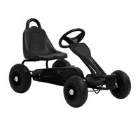 Mangloder Go-Kart a pedale, con pneumatici ad aria, per bambini dai 3 ai 6 anni, stabile veicolo per bambini con freno a mano, ruote in gomma pneumatiche, adatto per giardino