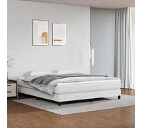 Mangloder - Materasso a molle insacchettate, bianco, 180 x 200 x 20 cm, supporto di media durezza, rivestimento in ecopelle, ergonomico, traspirante, per letto matrimoniale, comfort durante il sonno
