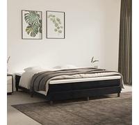 Mangloder Materasso a molle insacchettate, medio, 160 x 200 x 20 cm, in velluto nero, con rivestimento traspirante, ergonomico, di supporto, per letto matrimoniale, comfort durante il sonno