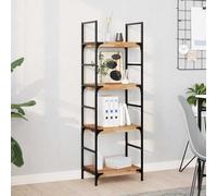 Mangloder - Mensole sospese, 4 pezzi, 40 x 30 x 4 cm, in legno massello di acacia trattato ad olio, da appendere, salvaspazio, moderno, per soggiorno, cucina, bagno, ufficio, come ripiano e organizer