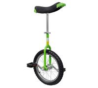 Mangloder Monociclo 16 Pollici Regolabile per Bambini e Adulti, Verde Bicicletta con Telaio in Acciaio, Sgancio Rapido, Ammortizzatore, Protezione in Plastica, Adatto per Balance, Trick, Street