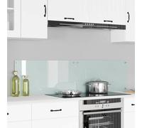 Mangloder - Pannello posteriore da cucina, 2 pezzi, 80 x 40 cm, in vetro temperato, resistente al calore, spessore 8 mm, con 4 fori preforati, per cucina moderna e facile manutenzione