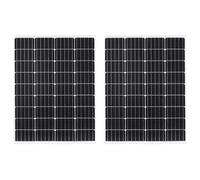 Mangloder - Pannello solare in alluminio, 12 kg, modulo fotovoltaico durevole per giardino, balcone, tetto, terrazza, produzione di energia autonoma con kit di montaggio per campeggio, camper, barca