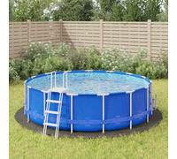 Mangloder - Panno da pavimento per piscina, Ø 428 cm, in poliestere geotessile, 4 pezzi, 400 g per m², circa 2 mm di spessore, per piscina, vasca idromassaggio, spa e giardino, protezione esterna
